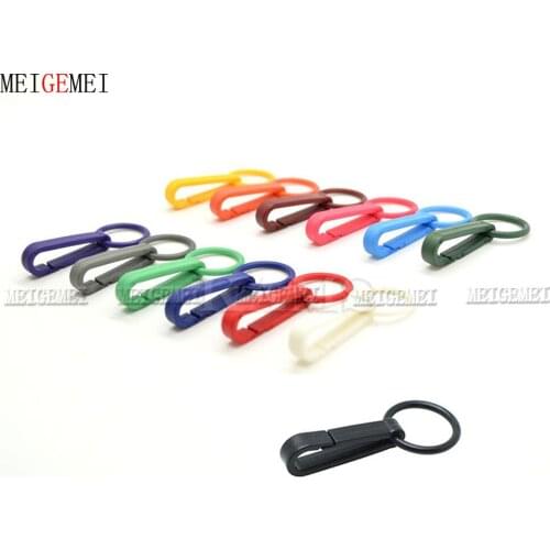 13pcs Colorful Gloves Hook Plastic Buckles Snap Hook With O-Ring For Outdoor Backpack Bag Shower Curtains Parts Accessories