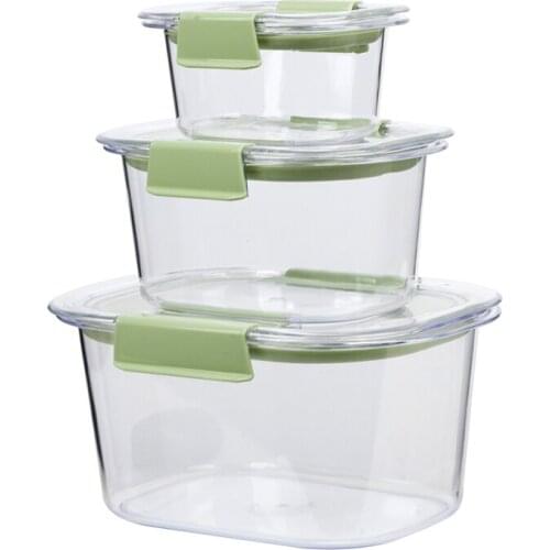 3pcs Food Storage Container Combination Moisture-Proof Sealed Tank Kitchen Storage With Lid Storage Sealed Storage Tank BPA Free