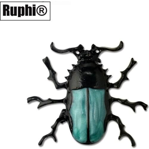 Alloy enamel beetle insect Longicorn charm pin brooch fashion ornament jewelry accessroies 3pcs lot
