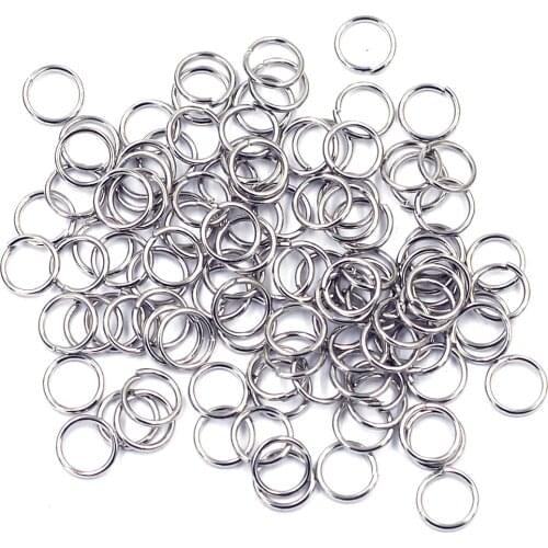 500Pcs Open Jump Rings Alloy Round Silver Tone Fashion Jewelry DIY Findings 6mm