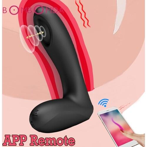 2020 New APP Wireless Remote Control Anal Plug Male Prostate Massager G-spot Big Butt Plug Anal Vibrator Gay SM Sex Toys For Men