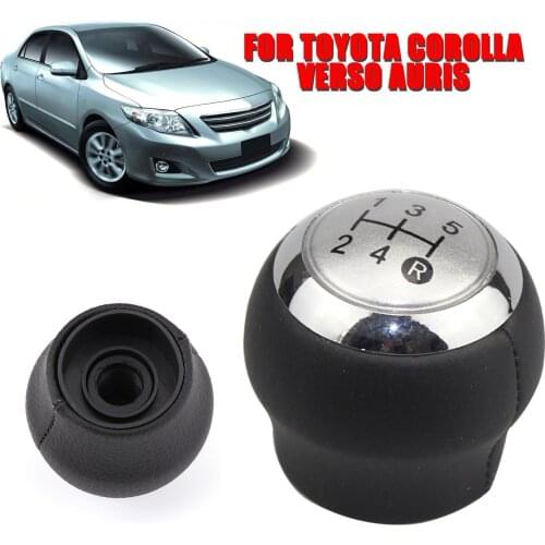 Car 5 Speed Shift Knob Lever Gear Stick Shift Knob Head for Toyota Corolla Verso Auris