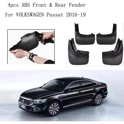 4pcs ABS Front & Rear Fender for VOLKSWAGEN Passat 2016-19 Car Mud Flaps Splash Guard Mudguard Mudflaps Accessories