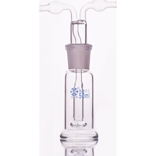 Monteggia gas washing bottle ,Capacity 50ml,Lab Glass Gas Washing Bottle muencks,Shisha hookah