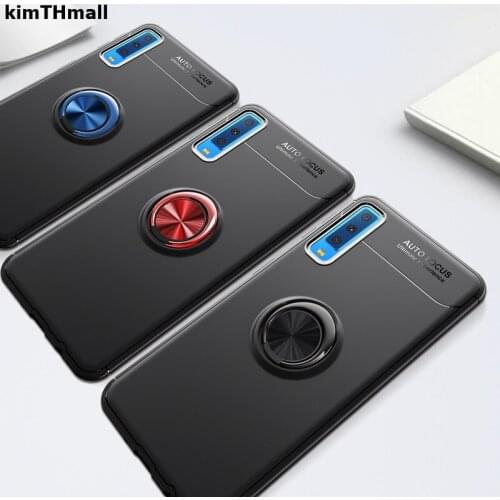 Case For Samsung Galaxy A7 2018 Back Cover finger ring stand holder magnet Soft case For Samsung A7 2018 A750F case kimTHmall