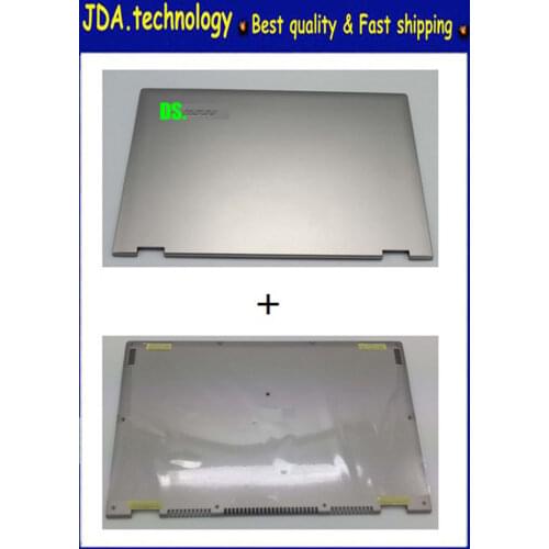 MEIARROW For Lenovo Ideapad Yoga 2 Pro 13 LCD Back Rear Lid Cover 100%new +Bottom Case 95%new AM0S9000210 AM0S9000310 Silver