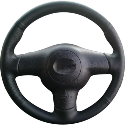 Car Steering Wheel Cover For Toyota Corolla Caldina RAV4 (US) Scion tC Customize DIY Steering Wrap Microfiber Leather Hand Sewin