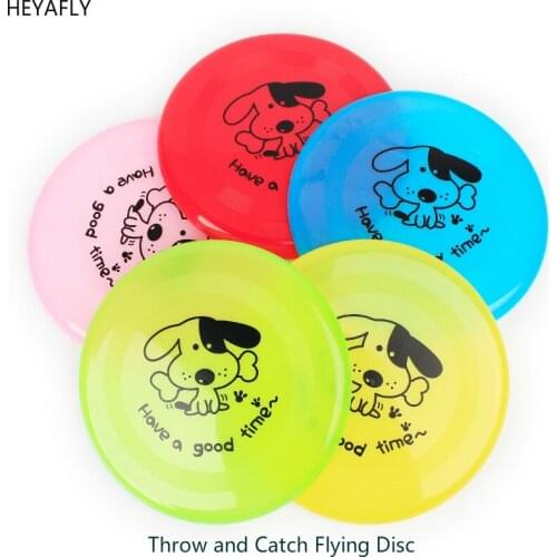 Elasticity Plastic Cartoon Throw and Catch Flying Disc Childrens Or Adult Outdoor Sports Outdoors Beach Flying Saucer UFO