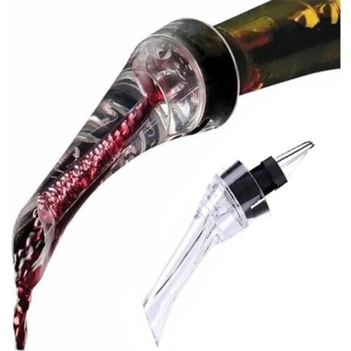 Magic Wine Decanter Red Wine Aerating Pourer Spout Decanter Wine Aerator Quick Aerating Pouring Tool Pump Portable Filter