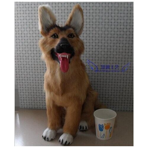 Imitation wolfhound dog famous animal dog window teaching hall home farm decoration exhibition display