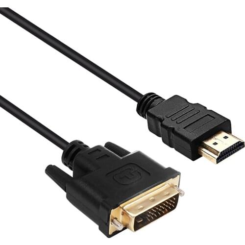 HDMI-compatible to VGA Cable Male 24+1 DVI-D Male Adapter Gold Plated 1080P for HDTV DVD Projector PlayStation 4 PS4/3 TV BOX