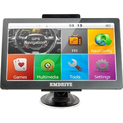 KMDRIVE Car GPS Navigation Sat Nav 800Mhz CPU FM Transmitter 4GB Free New Maps