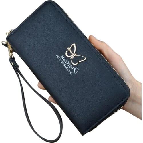 Fashion Lady Purses Wristlet Handbags Women Wallets Long Money Bag Zipper Coin Purse Pocket Cards Holder Woman Wallet Notecase