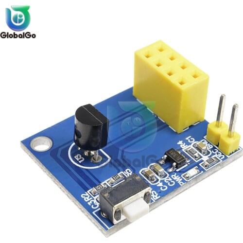 Temperature Humidity Sensor Module ESP8266 ESP-01 ESP-01S DS18B20 Smart Home Wifi Digital Temperature Module -55 ° C to+125