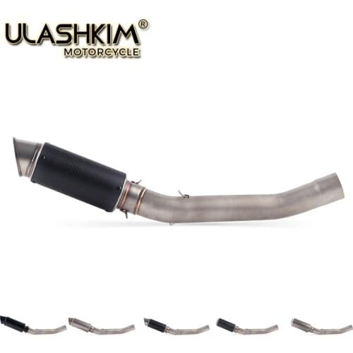 Motorcycle Exhaust Muffler Escape Middle Link Mid Pipe Full System Slip On For Kawasaki Z750 Z 750 With DB Killer