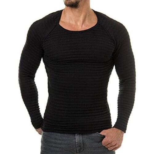 New Mens Knitwear Sweaters 2020 Brand Casual Slim Fit Sweater For Men Korean Mens Geometric Sweater O-neck Striped Mens Sweater