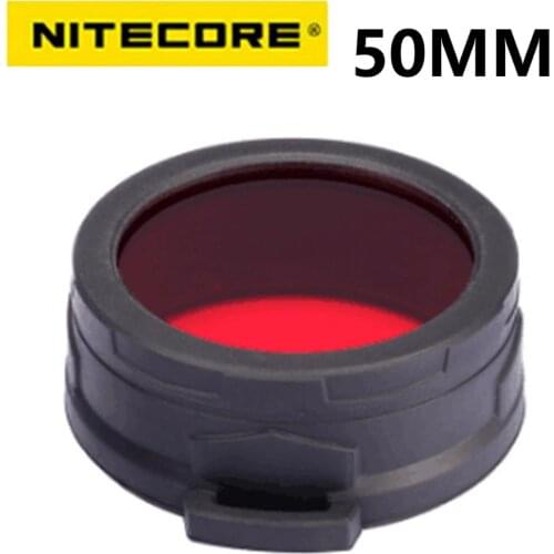 Nitecore NFR50 NFG50 Multicolour Flashlight Filter 50mm Suitable for Torch with Head of 50MM