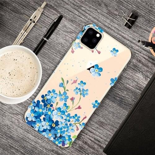 New Silicone Case for Apple iPhone X XR XS XI MAX XIR 7 8 Plus 6 6s Plus 5 5C 5S SE Fashion Cartoon Pattern Many Flower