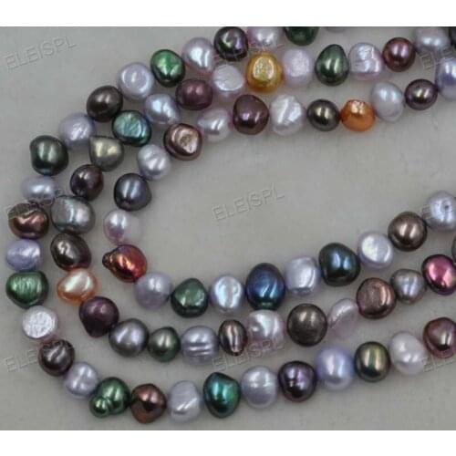 Wholesale 10 strands 7-8mm colors real freshwater pearl lots