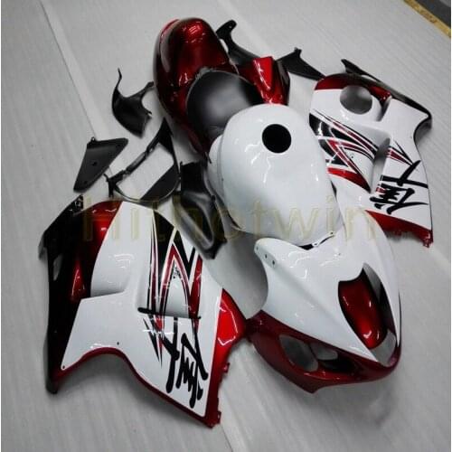 Custom motorcycle Fairing hull for GSX-R1300 1997 1998 1999 2000 2001 2002 2003 2004 2005 2006 2007+red white