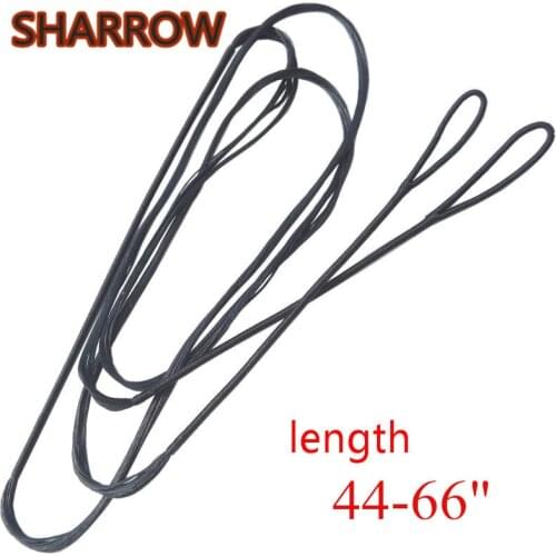 12/14/16 Strands Length Bowstrings Fit 48''-70'' Black Replacement Bow String Recurve Bow Long Bow Shooting Archery Accessories