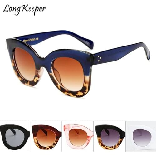 Long Keeper Brand Designer Women Square Retro Men Sunglasses 2020 Fashion Oversided Lady Leopard Frame New Eyewear AM6856