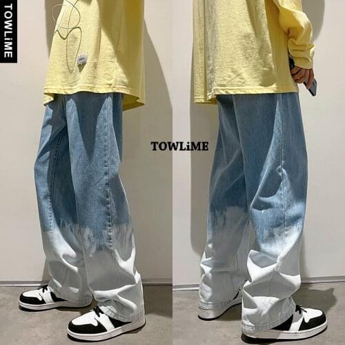 TOWLIME Men's Wide Leg Jeans
