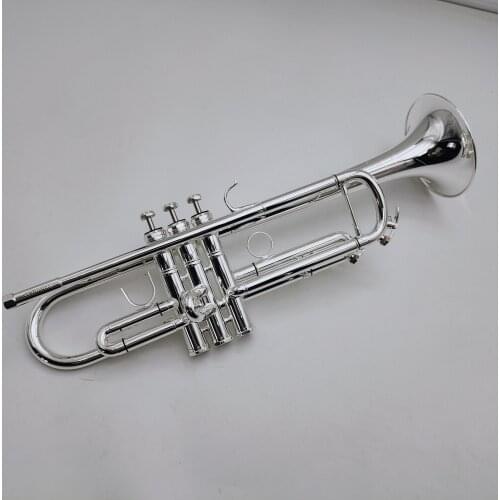 DHL,UPS FREE Senior Austria SCHAGERL 600S Silver Plated Professional Trumpet Music Instruments