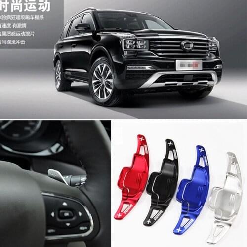 2pcs High Quality Aluminum Car Steering Wheel Shift Paddle Shifter Extension For Trumpchi GA6 14-18 GS7 17-18 GS8 17-18