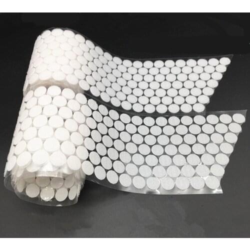 100 Pairs Dots Magic Sticker Hook And Loop Double-sided Strong Self Nylon Adhesive Tape Snap Button Sewing Tools for Clothes