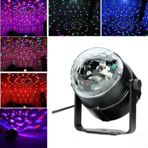 2017 AC 85~265V RGB Stage Effect Light Crystal Auto Sound Magic Ball Disco Bar Lighting Shower Laser Party DJ club light bulb