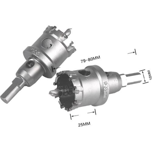 35mm Core Drill Bit Metal Hole Saw Hard Tungsten Steel Alloy Cutter For Steel Plate/Stainless Steel Plate/ Iron Plates