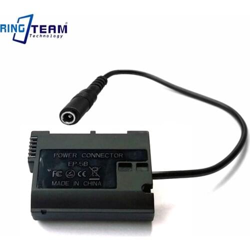 4.0x1.7mm Female DC Battery Coupler EN-EL15 EP5B EP-5B for Nikon Z6 Z7 Mirrorless D850 D810 D750 D610 D7500 D7200 MH-25 Cameras