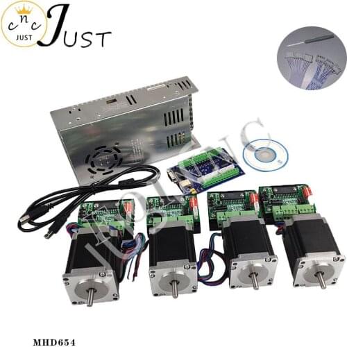 Promotion, CNC router kit 4 axis, 4 TB6560 stepper motor driver + interface board + 4 Nema23 270 Oz-in motors + power supply