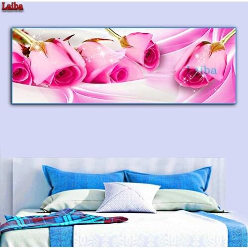 Large diamond painting Tulip flowers rhinestone painting cross stitch full square round Drill diamond Embroidery Decor mosaic