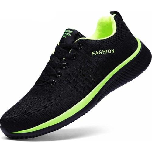 Big Size Summer Low Mens Sports Shoes Women Running Shoes Man Sport Shoes Men Sneakers 2021 Black Green Schue Sneekers GMB-1380