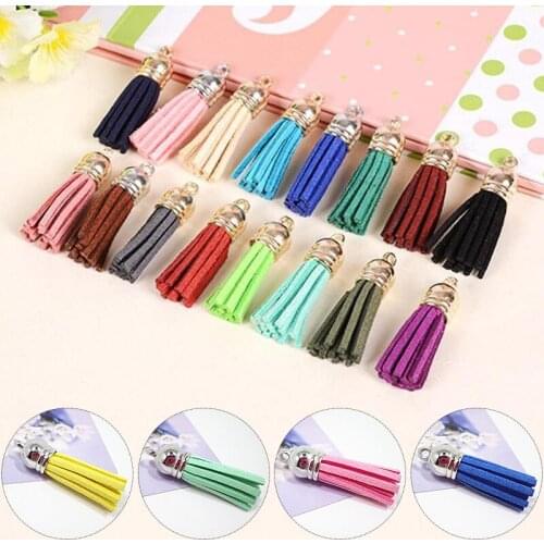 Keychain Tassel DIY Accessories Women Girls Imitation Silk Satin Bag Pendant Jewelry Findings 2020 New Gifts Trincket