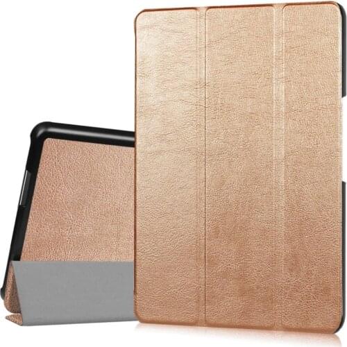 Ultra Slim Caster Grain Pattern 3-Folding Folio Stand PU Leather Magnetic Cover Case For ASUS ZenPad Z8 ZT581KL 7.9 inch Tablet