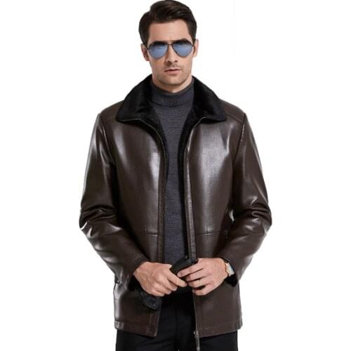 Color: Coffee Black 2019 Winter New Mens Velvet Fur one fur Mens Short Fur jacket More size M-3XL 4XL