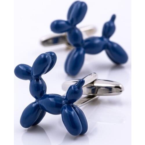 French KFLK jewelry for mens cufflinks wholesale brand shirts cufflinks blue animals button wedding high quality guests