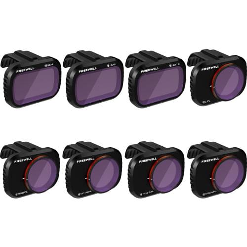 Freewell All Day - 4K Series - 8Pack Filters Compatible with Mavic Mini/Mini 2 Drone