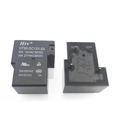 HOT NEW 12V relay HT90-DC12V-SA HT90 DC12V SA HT90DC12VSA 12VDC DC12V 12V 40A 4PIN