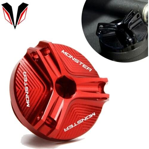 Oil Filler Cap For Ducati MONSTER 696 796 797 821 1100 EVO MULTISTRADA 1200 /S Motorcycle Aluminum Engine Plug Cover