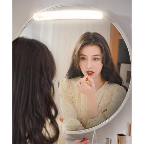 Magnetic suction rechargeable simple dressing table with light filling and perforation-free LED mirror front cosmetic lamp J03