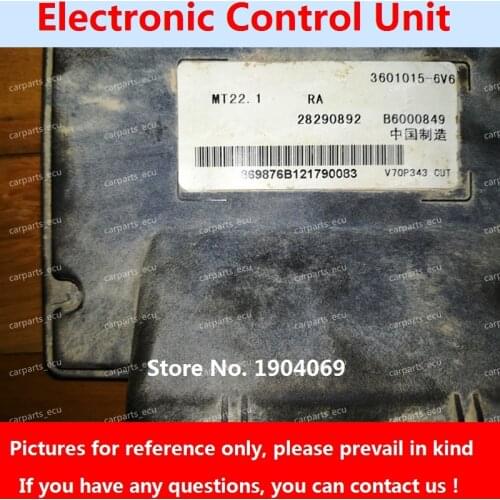 Engine Computer Board B6000849 3601015-6V6 28290892 MT22 ECU B6000874 28362141 28317282 SMW252101 For Great Wall Hover Car