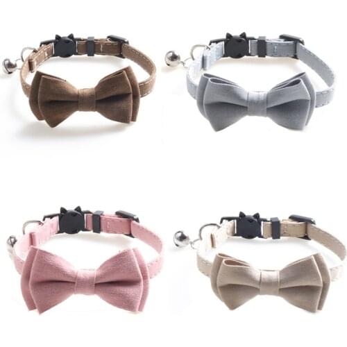 Cute Pet Dog Cat Necklace Adjustable Strap for Cat Collar Dogs Accessories Pet Dog Bow Tie Puppy Bow Ties Dog Pet Supplies