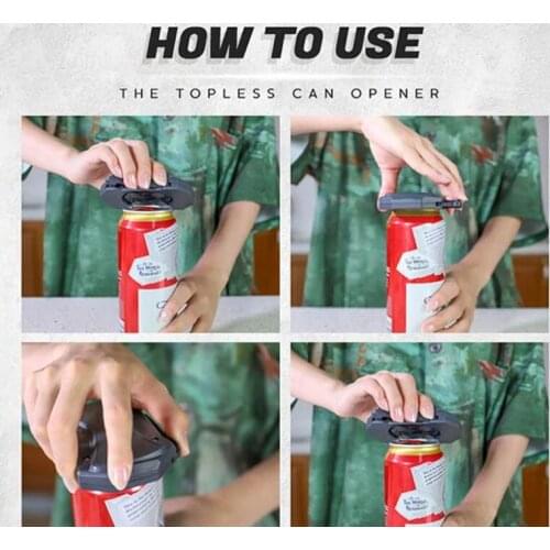 Multifunctional beer can opener for outdoor camping