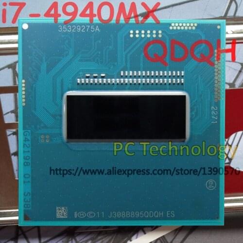 Original Intel Core I7-4940MX QS QDQH CPU I7 4940MX processor 3.1GHz-4.0GHz L3=8M Quad core free shipping ship out within 1 day