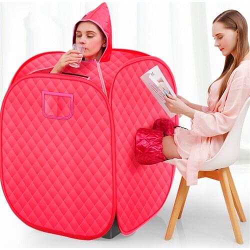 STEAM SAUNA ROOM BATH Steam Life Cabin Portable Sauna Therapy Detox Lose Weight Detox Machine Folding Chair Shower Room Cabin