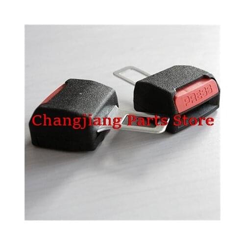 Hot 2Pcs Universal Car Safety Adjustable Seat Belt Clip Extender Extension Black Seat Belts And Padding